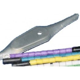 Cuillère accessoires ustensiles pour poser des bagues couleurs sur oiseaux. Marquage pour élevage.