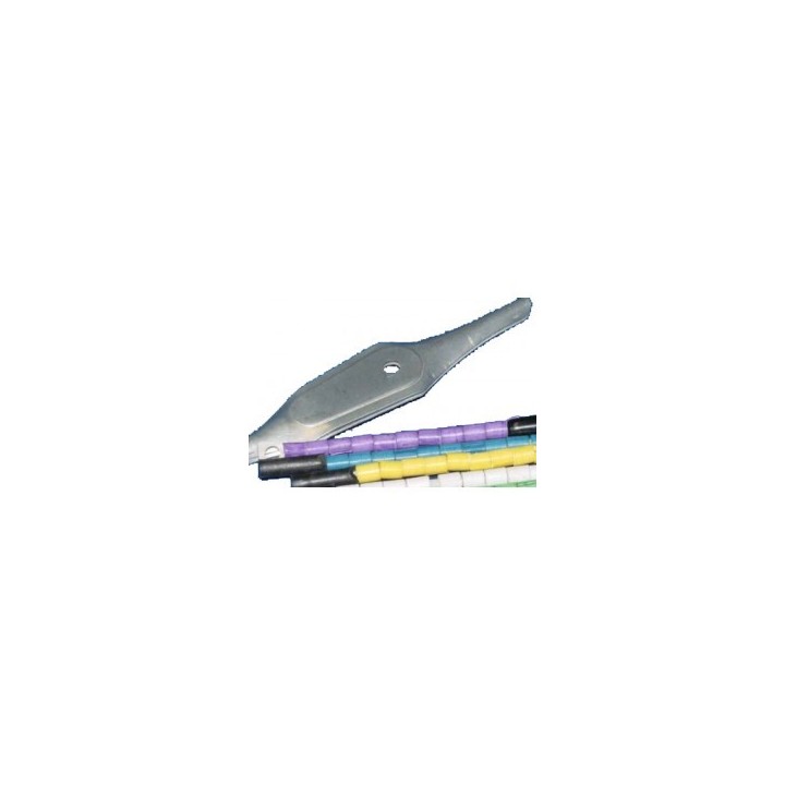 Cuillère accessoires ustensiles pour poser des bagues couleurs sur oiseaux. Marquage pour élevage.