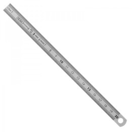 Réglet plat en métal de 20 cm de long. Pour baguage oiseaux.