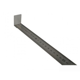 Réglet à butée 100 cm en métal pour mesure ailes des oiseaux lors du baguage.