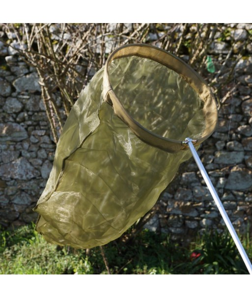 Lot De 2 Épuisettes Télescopiques Aluminium 66-172cm Pour Poissons Et Papillons