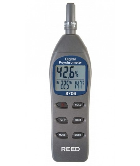 REED 8706 Psychromètre thermo-hygromètre numérique