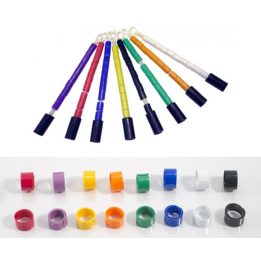 Bagues couleur pour le baguage et le marquage des oiseaux.